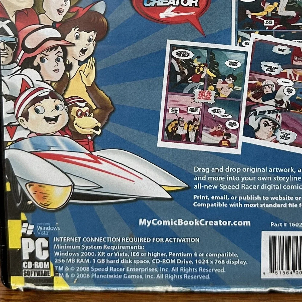 Speed Racer Comic Book Creator 2 [Windows 2000 and Up, CD-ROM] Planet Wide Media